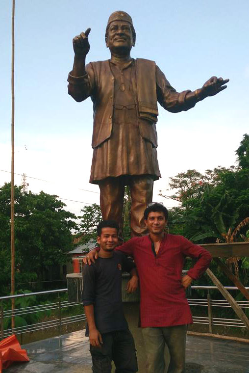 Life Size Rhino Statue Made of Clay Installed in Kaziranga by Biju Kr Das Best Statue Artist in Assam, Eminent sculptor of Assam, famous sculptor of Assam, Cost of making a Statue, 12 Ft Bronze Statue of Veer Chilarai Installed at Sorbhog Barpeta, Biju Kumar Das Best Bronze Statue Maker in Assam, Top Bronze Statue Artist in Assam, Famous Sculpture Artists Assam, Bronze Statue of Lakshminath Bezbaruah at Assam Bhavan Kolkata, Best Statue Maker in Assam, Top Statue Artist in Assam, Top 100 Statue Manufacturers in Guwahati, Statue Manufacturers Guwahati, Fiberglass Statue of Ridhchand Sarawgi at Mirza, Best Statue Artist in Assam, Fiber Statue Maker in Assam, Top Fiber Statue Artist in Assam, Top Fiber Glass Statue Maker in Assam, For Order Call: +919435067204 Now, Famous Clay Modelling Statue Maker in Assam, For Order Call: +919435067204 Now